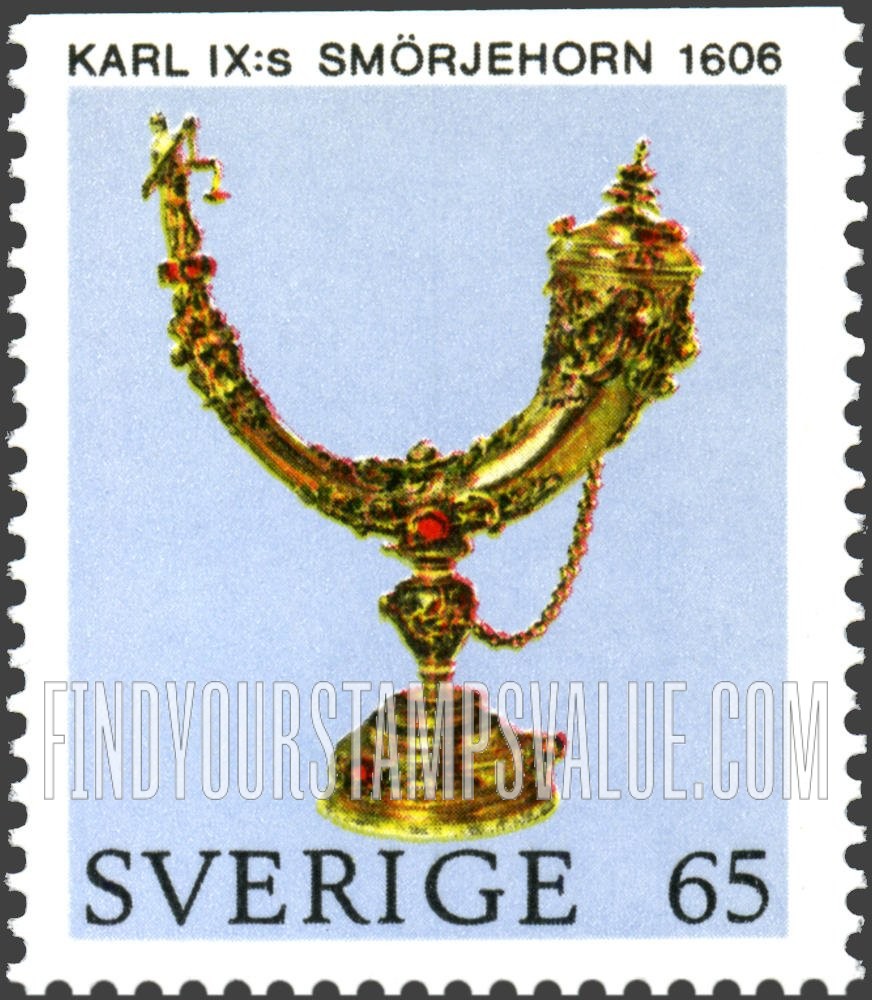 FindYourStampsValue: Swedish Crown Regalia: Karl IX’s anointing horn, 1606
