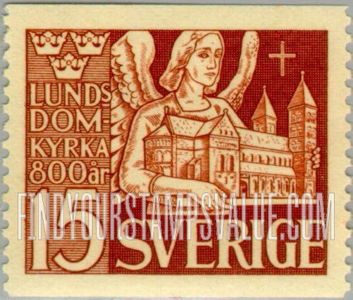 FindYourStampsValue: Angel and Lund Cathedral