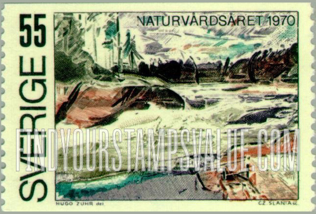 FindYourStampsValue: Ljusman River Rapids