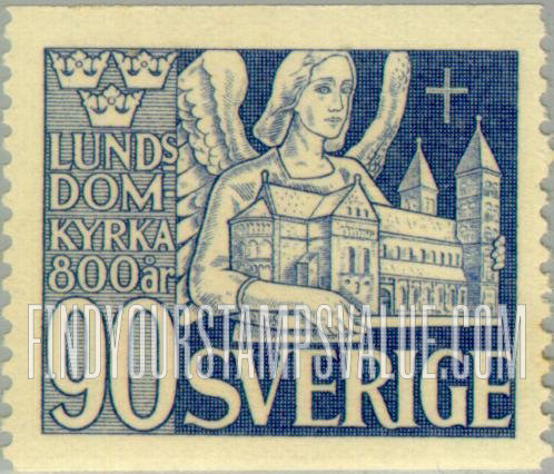 FindYourStampsValue: Angel and Lund Cathedral