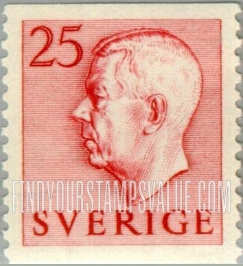 FindYourStampsValue: Gustaf VI Adolf (Letters in color)