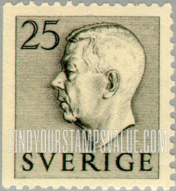 FindYourStampsValue: Gustaf VI Adolf (Letters in color)