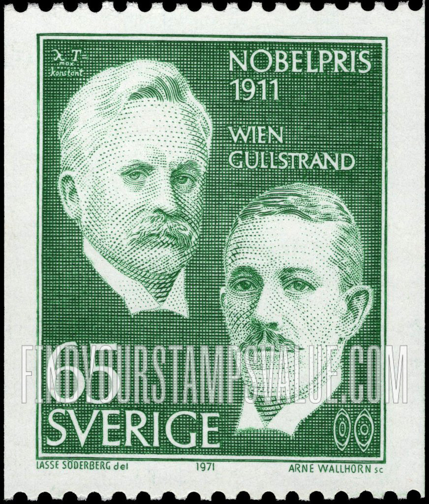 FindYourStampsValue: Wilhelm Wien and Allvar Gullstrand