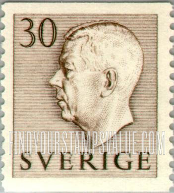 FindYourStampsValue: Gustaf VI Adolf (Letters in color)