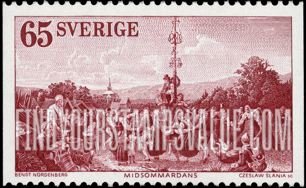 FindYourStampsValue: Midsummer Dance, by Bengt Nordenberg