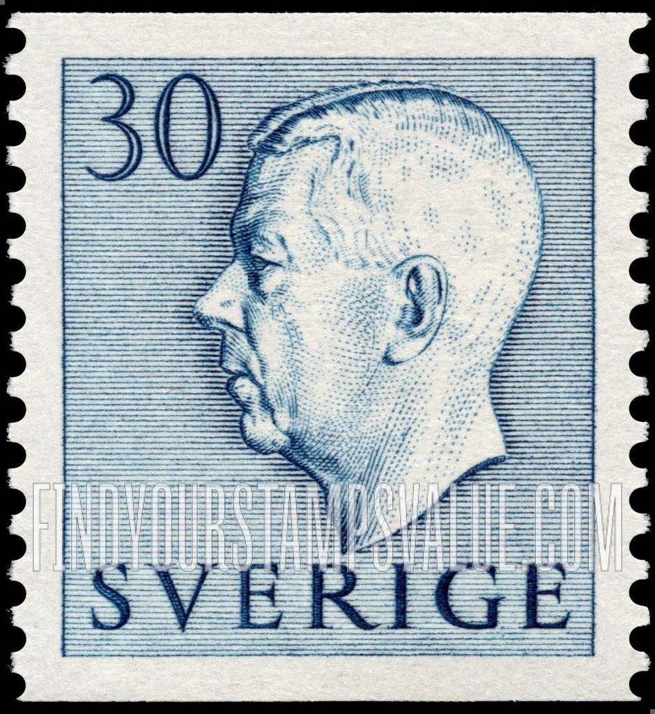FindYourStampsValue: Gustaf VI Adolf (Letters in color)