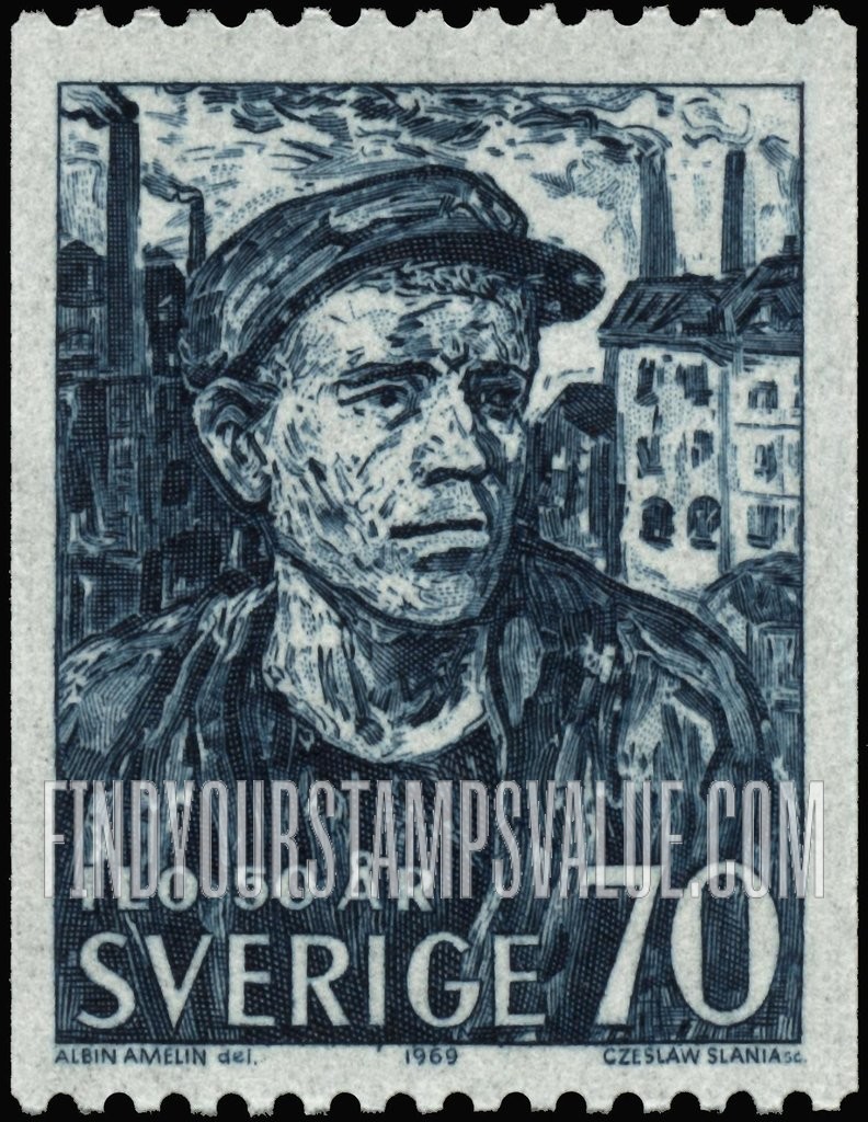 FindYourStampsValue: Worker, by Albin Amelin