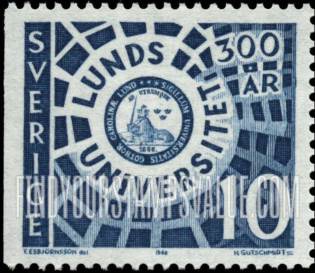FindYourStampsValue: Seal of Lund University