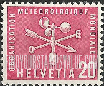 FindYourStampsValue: For The World Meteorological Organization: Direction indicator and anemometer