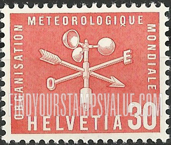 FindYourStampsValue: For The World Meteorological Organization: Direction indicator and anemometer