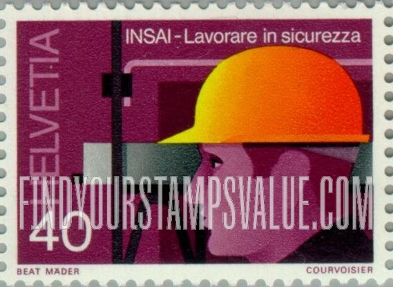 FindYourStampsValue: Federal Administration: Construction worker (Italian inscription)