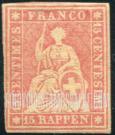 FindYourStampsValue: Federal Administration: Helvetia