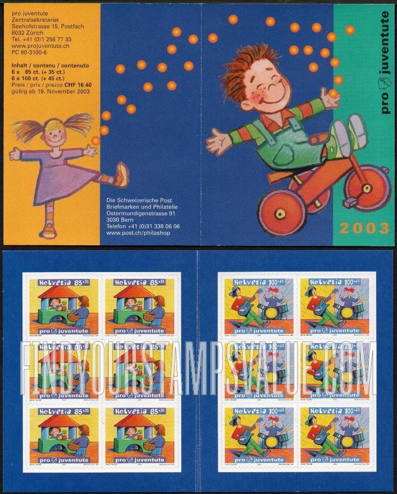 FindYourStampsValue: Semi-Postal, Rights of the Child, Children: Playing as storekeeper and shopper, Playing guitar and drums