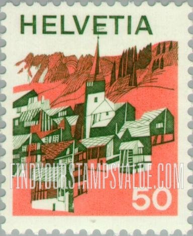 FindYourStampsValue: Federal Administration, Villages: Valais