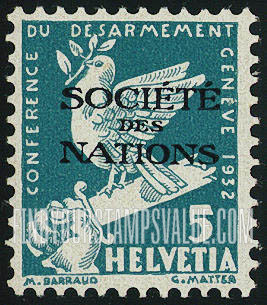 FindYourStampsValue: For The League of Nations: Dove on Broken Sword