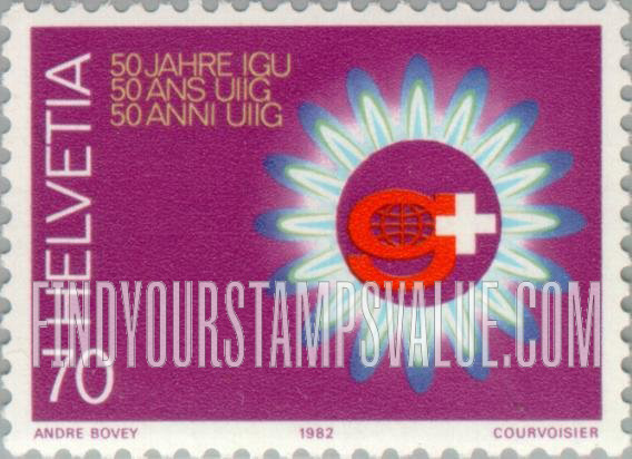 FindYourStampsValue: Federal Administration: International Gas Union, 50th Anniversary Convention, Lausanne