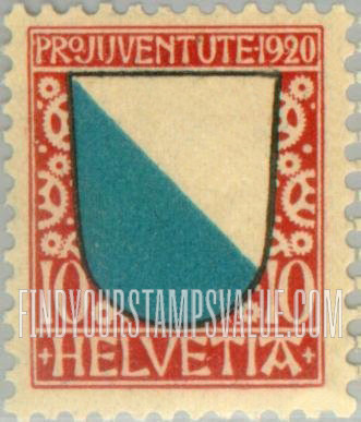 FindYourStampsValue: Semi-Postal: Zürich