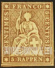 FindYourStampsValue: Federal Administration: Helvetia