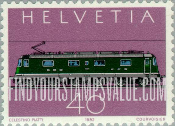 FindYourStampsValue: Federal Administration, Locomotives: Gotthard Railway Centenary, Electric