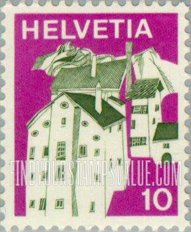 FindYourStampsValue: Federal Administration, Villages: Graubunden