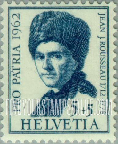FindYourStampsValue: Semi-Postal: Jean Jacques Rousseau