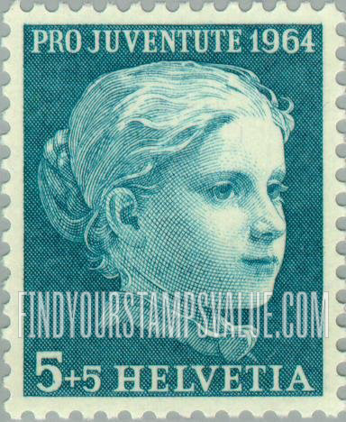 FindYourStampsValue: Semi-Postal: Portrait of a Girl by Albert Anker