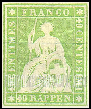 FindYourStampsValue: Federal Administration: Helvetia