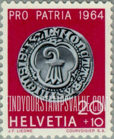 FindYourStampsValue: Semi-Postal, Coins: Doppeldicken, Basel