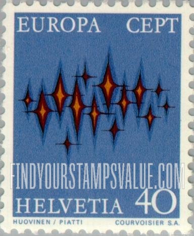 FindYourStampsValue: Federal Administration: Europa, 1972