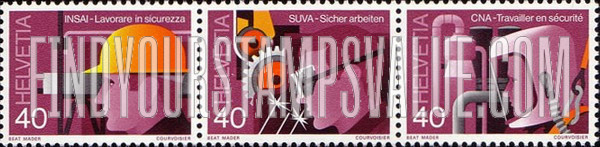 FindYourStampsValue: Federal Administration: Machinist, Chemical worker (French inscription), Construction worker (Italian inscription)