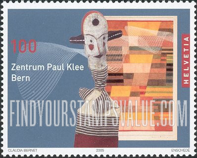FindYourStampsValue: Federal Administration: Opening of Paul Klee Center, Bern