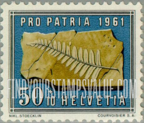 FindYourStampsValue: Semi-Postal, Mineral: Petrified fern