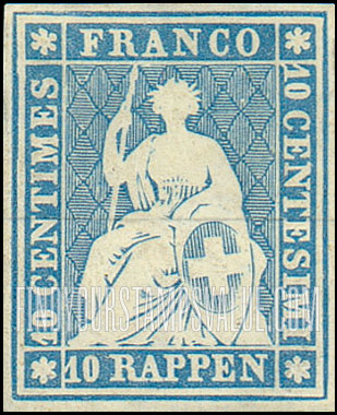 FindYourStampsValue: Federal Administration: Helvetia