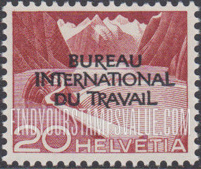 FindYourStampsValue: For The International Labor Bureau: Reservoir, Grimsel