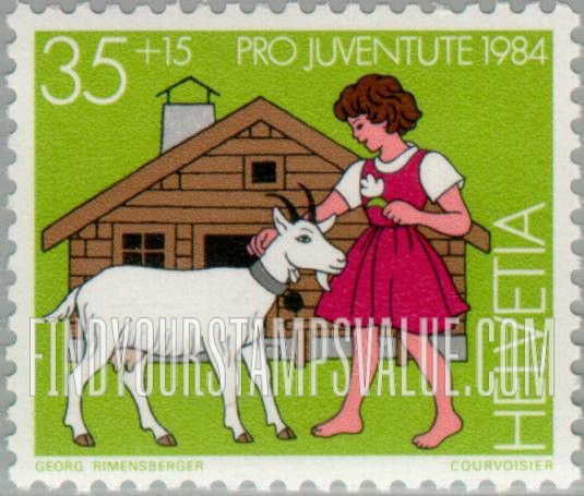 FindYourStampsValue: Semi-Postal, Children’s Stories: Heidi