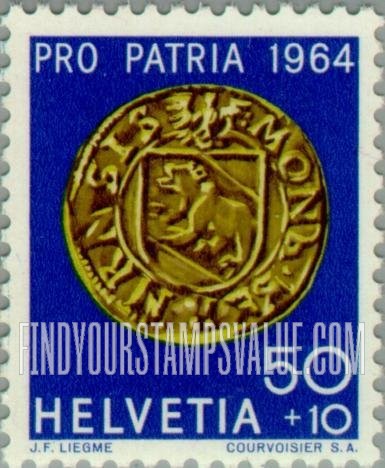FindYourStampsValue: Semi-Postal, Coins: Gold half florin, Bern