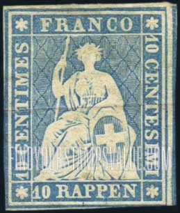 FindYourStampsValue: Federal Administration: Helvetia