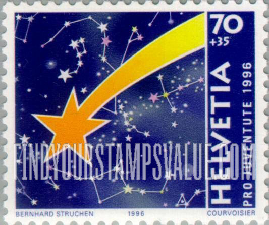 FindYourStampsValue: Semi-Postal, Christmas: Star, constellations