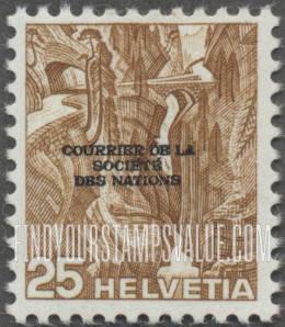 FindYourStampsValue: For The League of Nations: Via Mala Gorge