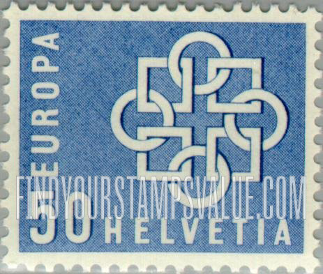 FindYourStampsValue: Federal Administration: Chain Symbolizing European Unity