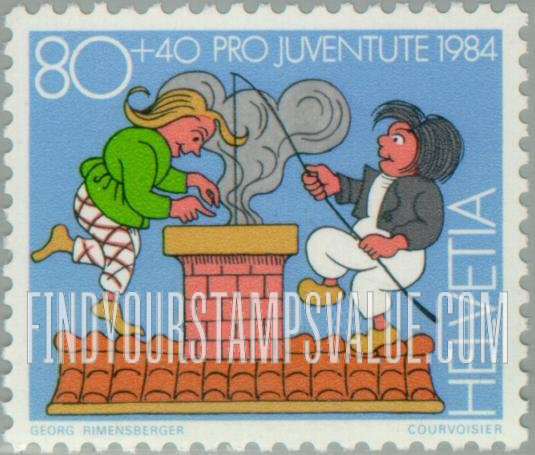 FindYourStampsValue: Semi-Postal, Children’s Stories: Max and Moritz
