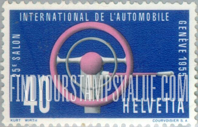 FindYourStampsValue: Federal Administration: Automobile steering wheel