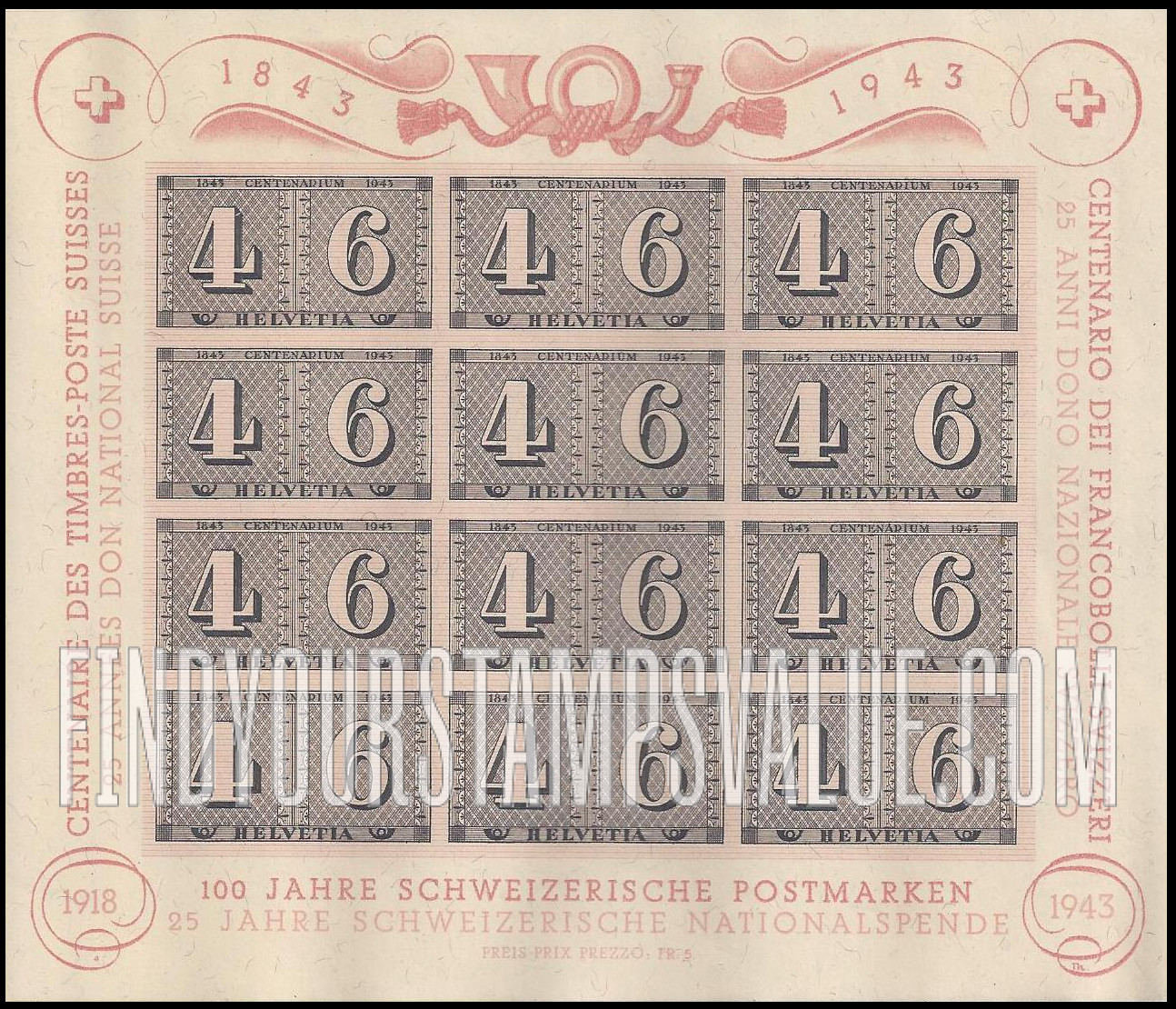 FindYourStampsValue: Semi-Postal: Numerals of Value