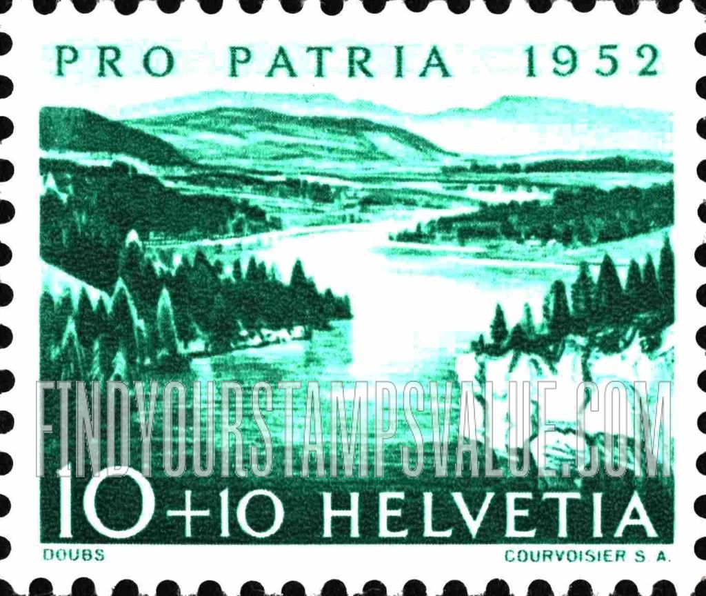 FindYourStampsValue: Semi-Postal: Doubs River