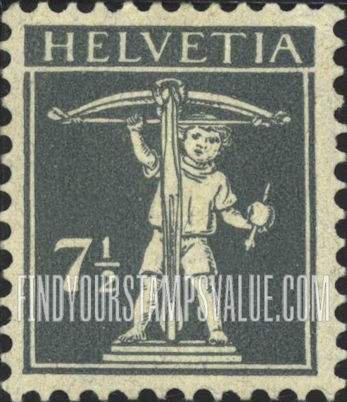 FindYourStampsValue: Federal Administration: William Tell's Son
