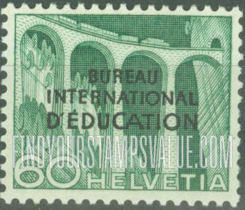 FindYourStampsValue: For The International Bureau of Education: Railway Viaduct