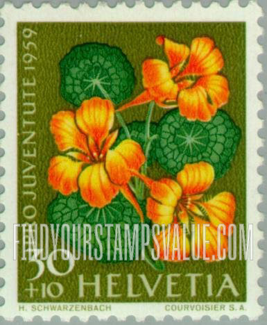 FindYourStampsValue: Semi-Postal: Nasturtium