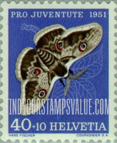 FindYourStampsValue: Semi-Postal: Saturnia pyri