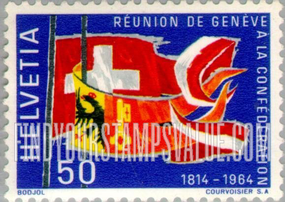 FindYourStampsValue: Federal Administration: Standards of Swiss Confederation & Geneva