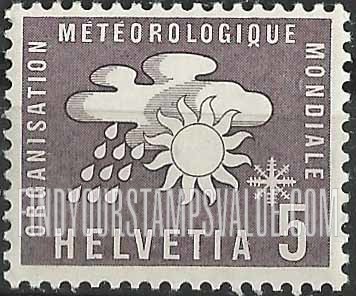 FindYourStampsValue: For The World Meteorological Organization: Sun, Cloud, Rain and Snow